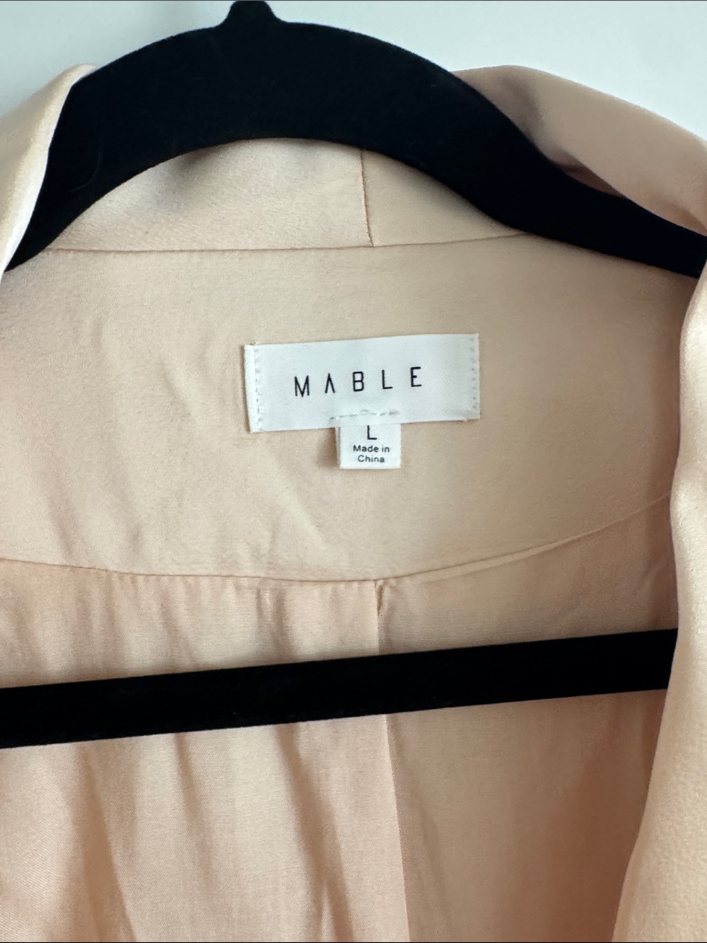 Washed Blush Shawl-Lapel Single-Button Blazer - Picture 2 of 3
